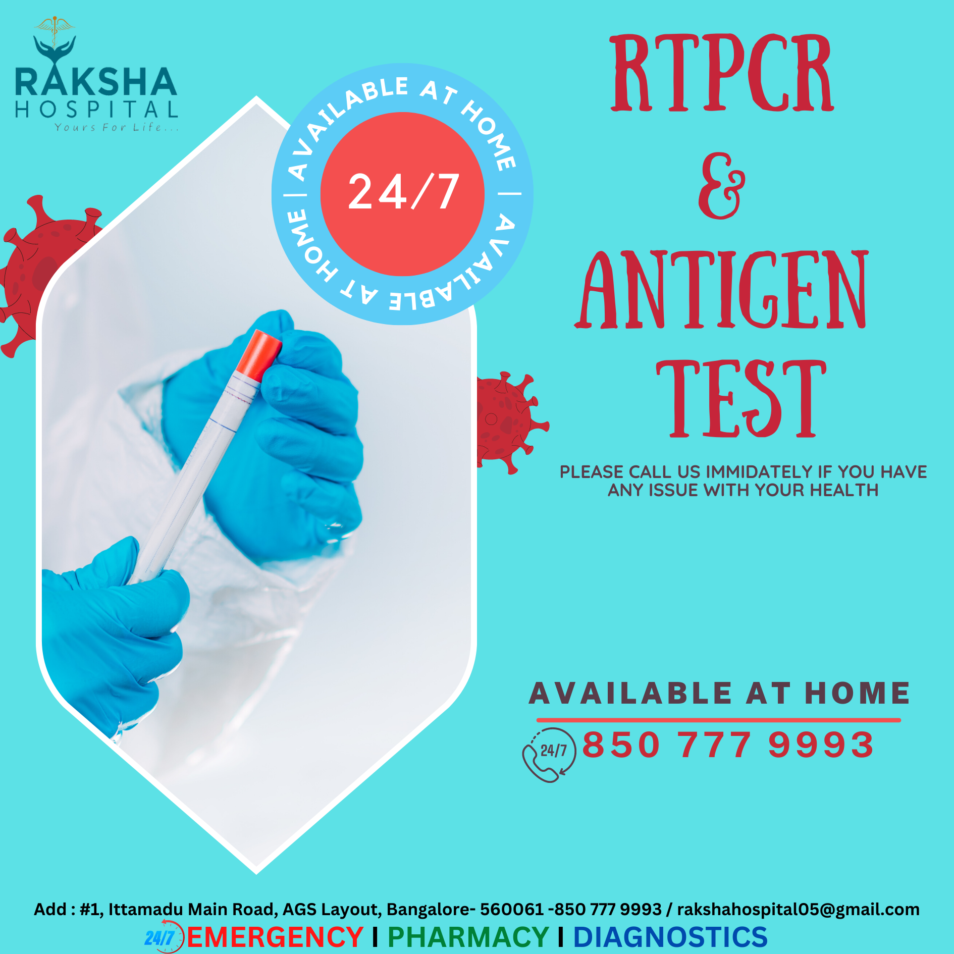 PCR Test Covid-19 Testing Instagram Post